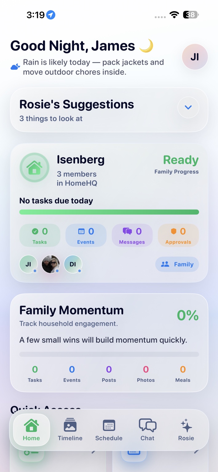 HomeHQ app screenshot 1